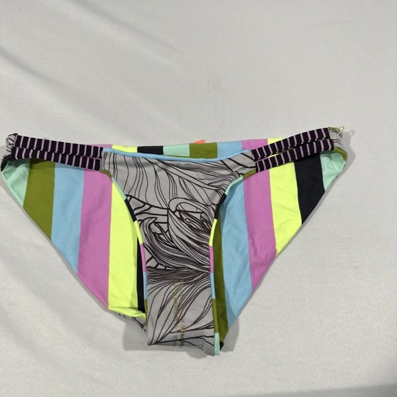 NEW Maaji [ Small‎ ] Trippin Striped Split Side Reversible Bikini Bottoms - Picture 9 of 11